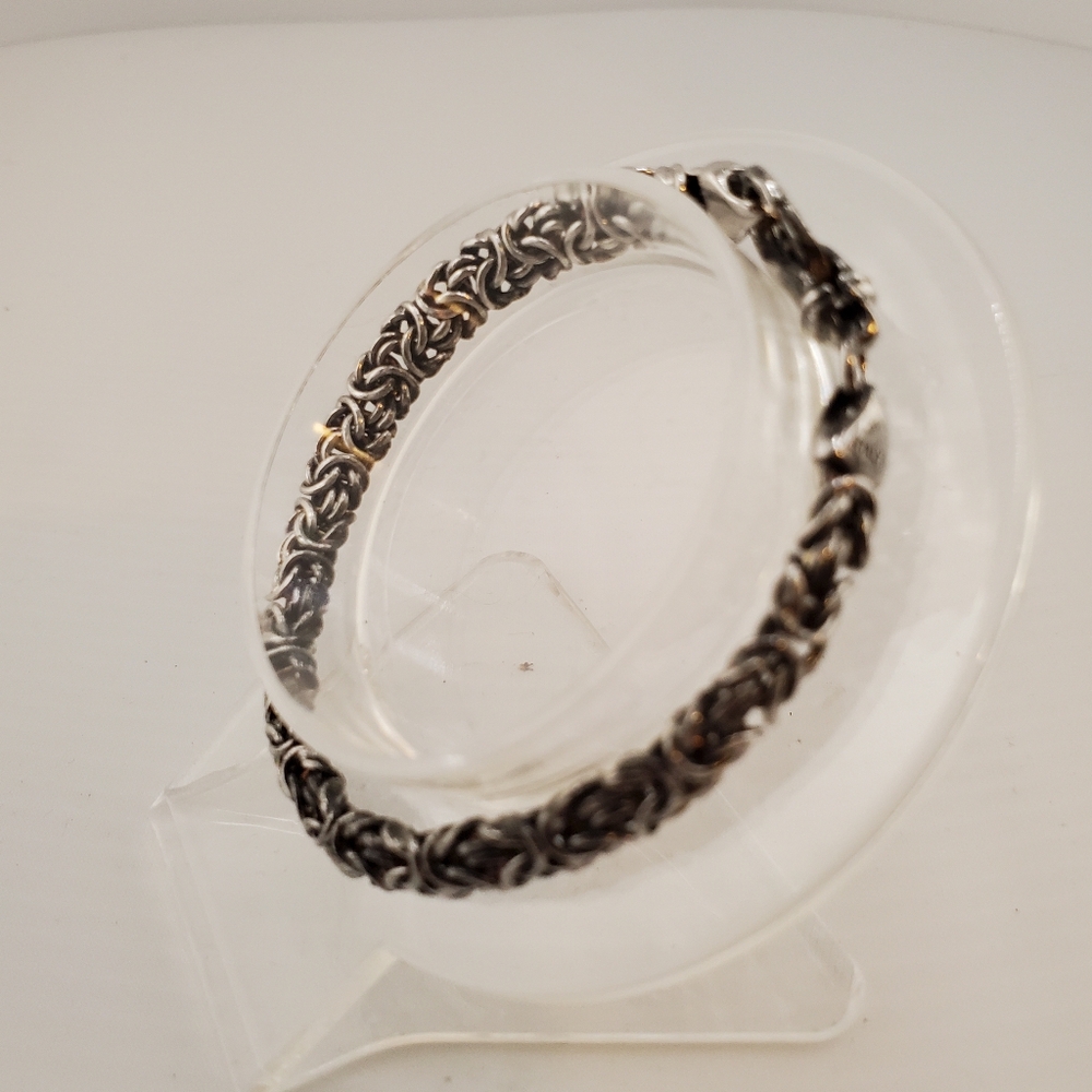 Sterling Silver Byzantine Bracelet